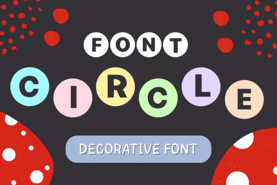 Circle Font Font
